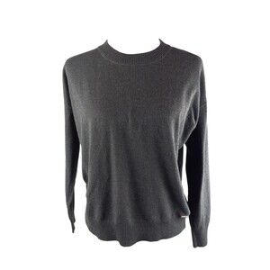 NEW Tahari Women Heather Graphite Gray Knit Sweater Size PXS NWT Soft Crew Neck